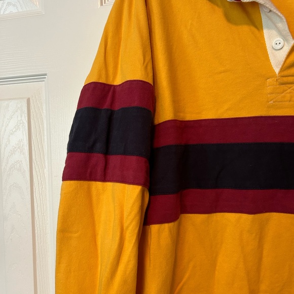 Daniel Cremieux Rugby Long Sleeve Collared Shirt Mens 2XL 100%Cotton Embroidered - Picture 2 of 16